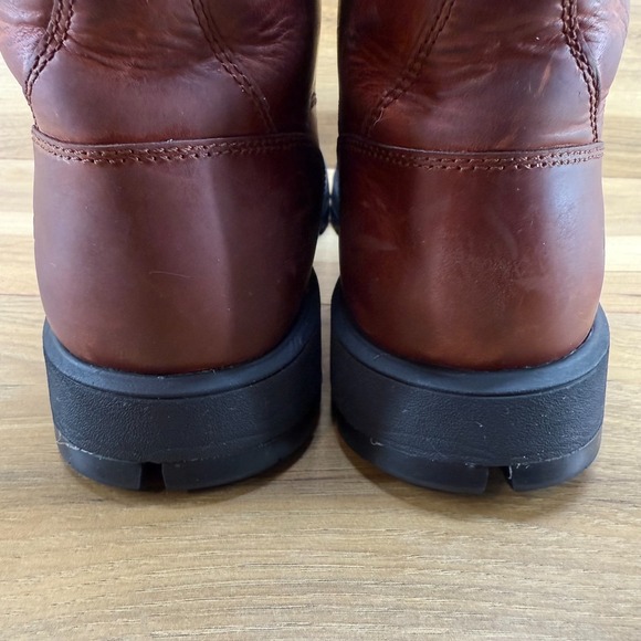 UGG Stenton Mens Boots 11 Reddish Brown Leather Lace Up - Picture 7 of 12